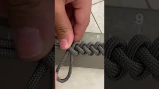 Making a bootlace paracord bracelet [upl. by Lemrac]