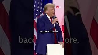 Trump says people dont want to eat bacon anymore because of wind energy shorts trump [upl. by Rammaj]