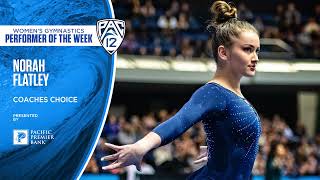 Norah Flatley Pac12 Gymnastics Coaches Choice 31522 [upl. by Mirabelle170]