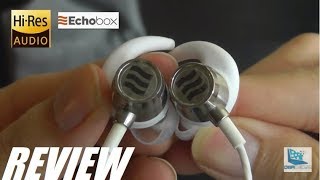 REVIEW Echobox Titanium Bluetooth Earphones HiRes Audio [upl. by Ramed]