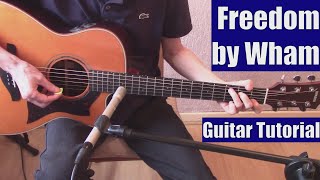 Freedom by Wham Guitar Tutorial with the Isolated Vocal Track by Wham [upl. by Geilich48]