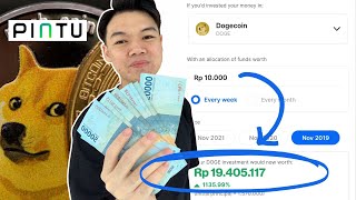 MODAL 10 RIBU BISA JADI 19 JUTA  TUTORIAL TRADING CRYPTO UNTUK PEMULA DI APLIKASI PINTU [upl. by Farny]