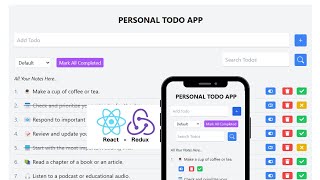 React Redux Todo App Tutorial for Beginners  Learn React Redux 2024 [upl. by Eiruam992]