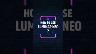 How to Use Luminar NEO [upl. by Ettennaj197]