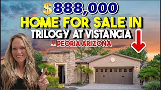 Stunning 888K Home in Trilogy at Vistancia Peoria AZ  Arizona Real Estate [upl. by Aitenev]