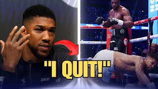 2 MIN AGO ANTHONY JOSHUA DROPS BOMBSHELL AFTER LOSS AGAINST DANIEL DUBOIS [upl. by Boycey]