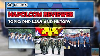 20 ITEMS NAPOLCOM REVIEWER  PNP LAWS AND HISTORY I PNP [upl. by Aara]