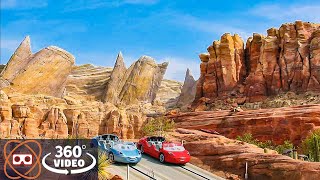 360 Disney California Adventure Radiator Springs Racers  Cars Ride 2021 [upl. by Ihcehcu543]