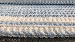 Easy crochet blanket pattern craft amp crochet baby blanket 2710 [upl. by Acissey]