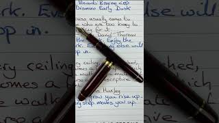 Writing Wed 12 Jun Platinum 3776 Century and Diamine Oxblood shorts [upl. by Pitt]