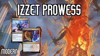 EXPLOSIVE Preordain Prowess  Izzet Prowess  Modern  MTGO [upl. by Nohtan18]