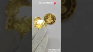 916 hallmarked coin Namakkal jewellery shop tranding collection namakkal goldcoin lakshmi [upl. by Jemy]