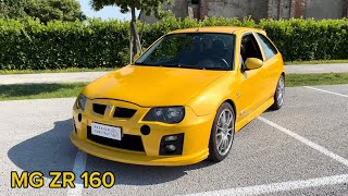 ZR 160 perla… Gialla 💛 1 di 1 con guida sx 😱 Recensione MG ZR 160 18 160cv  2005 🇬🇧 [upl. by Minerva]