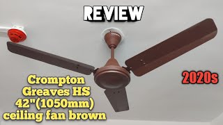 Crompton High Speed 42quotinch1050MM ceiling fan brown 2021s [upl. by Ahtekal]