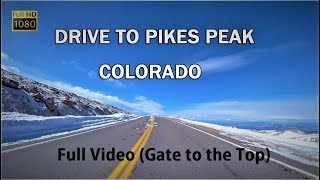 Pikes Peak  Full HD  Scenic Drive in Colorado 10 each worth it  April 2018 [upl. by Allevon]