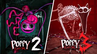 Mommy Long Legs VS CatNap BOSSFIGHT Comparison  Poppy Playtime Chapter 3 VS Chapter 2 [upl. by Lunette548]