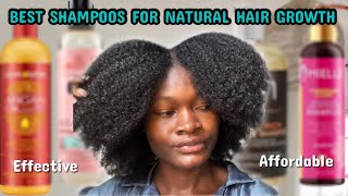 BEST SHAMPOOS FOR NATURAL HAIR GROWTH  affordable and effective [upl. by Ariajay]