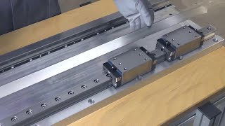 EN Bosch Rexroth Linear Guides  Mounting sliding fit cover strip HowTo [upl. by Hakeber]