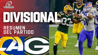 Aaron Rodgers y los Packers vencen a los Rams y llegan al NFC Championship  Resumen  Divisional [upl. by Aivull300]