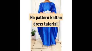 No pattern Kaftan Abaya Dress tutorial shorts abayadress kaftandress kaftan [upl. by Wisnicki103]