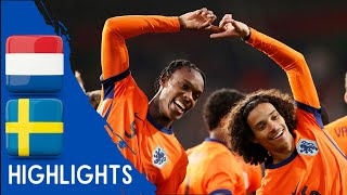 Netherlands vs Sweden  All Goals amp Highlights  U21 Euro Qualification 14102024 [upl. by Ardith]