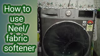 How to use Neel for white fabric fabric softener in LG front load washing machine [upl. by Godbeare]