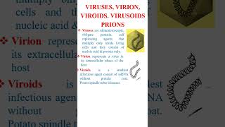 Viruses virion viroids virusoids prions terms related to viruses in 60 seconds [upl. by Carew]