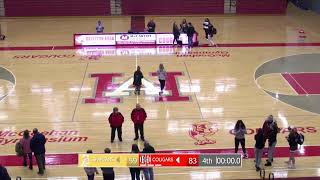 Hazleton Area Lady Cougars vs Wyoming Valley West Lady Spartans Varsity Basketball [upl. by Einahc429]