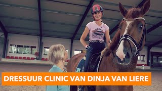 Dressuurclinic van Dinja van Liere  PaardenpraatTV [upl. by Taimi300]