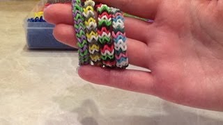 Easy Chevron Rainbow Loom Rubber Band Bracelet [upl. by Ramsa97]