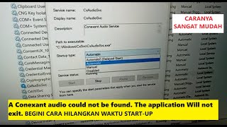 Cara menghilangkan A Conexant audio could not be found The application Will not exit [upl. by Liuka]