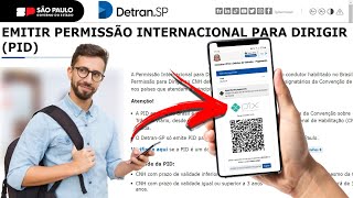 COMO PAGAR COM PIX A TAXA DA PID  PERMISSÃƒO INTERNACIONAL PARA DIRIGIR  TAXA DO DETRAN COM PIX [upl. by Wiebmer]