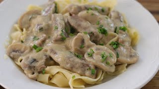 Beef Stroganoff Recipe  How to Make Beef Stroganoff [upl. by Mike]