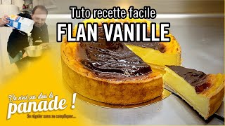 Recette facile de FLAN VANILLE Flan Pâtissier Flan Parisien [upl. by Heinrich]