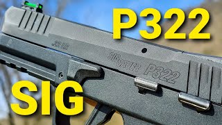 Sig P322 22LR  First Shots and Ammo Test [upl. by Orianna683]