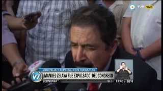 Visión 7  Manuel Zelaya fue expulsado del Congreso [upl. by Lussi465]