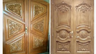 Top Wood Modern Double Main Door collection for modern home [upl. by Leong]