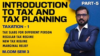 Taxation  1  Introduction To Tax and Tax Planning  Sem 3  Mcom  Free Accounting Course Hindi [upl. by Entirb]