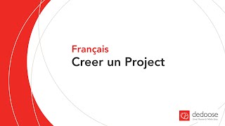 Creer un Project  French Video Collection  Dedoose for Qualitative and Mixed Methods Data Analysis [upl. by Ardnuas]