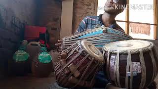 Gahan kusumo kunjo majhe Tabla cover ANIRBAN ADHIKARI [upl. by Adrell]