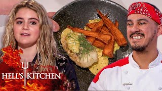 Gordons Daughter LOVES Joses Modern Fish And Chips  Hells Kitchen [upl. by Wiese]