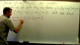 2nd order ODE with constant coeffcients nonstandard method of solution [upl. by Chemarin207]