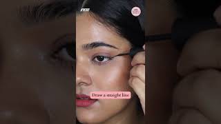 How to Apply Winged Eyeliner  Easy Eyeliner Tutorial  Eye Makeup 2023  Nykaa shorts [upl. by Nosnorb]