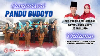 🔴Live Campursari Pandu Budoyo Bpk Warsim amp Ibu Jubaidah Puiten  Bumiaji Batu 20 April 2024 [upl. by Lillis]