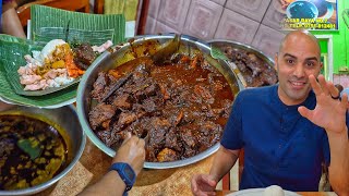 LEGENDARY Beef Rendang  1 Satay Padang  MINANG VILLAGE  Indonesian street food in West Sumatra [upl. by Ymme]