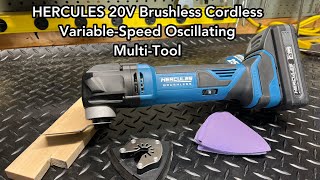 HERCULES 20V Cordless Oscillating MultiTool  Review [upl. by Waylen]