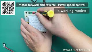 Xnenpow remote control DC motor forwards and reversePWM speed regulation for HON model train [upl. by Ettenal]