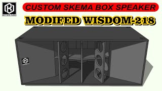 SKEMA BOX SPEAKER  MODIFED WISDOM218  SPEAKER 18inchi [upl. by Seligman41]