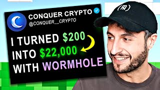 How I Made 22000 With This INSANE Crypto Airdrop Wormhole [upl. by Fellner]