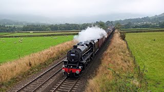 Black 5 44871 and 57314 Conwy Castle The Coast to Coast Express 21 September 2024 [upl. by Suneya323]